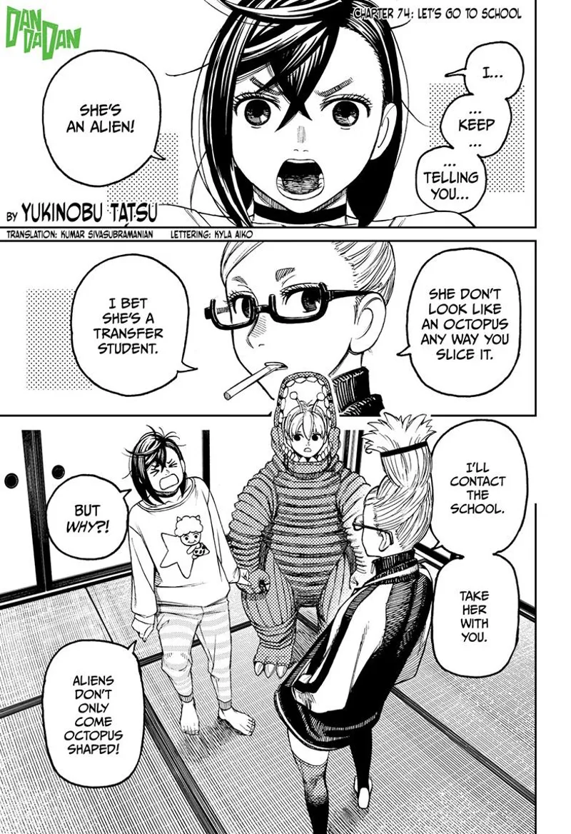 Dandadan Manga Dandadan manga Chapter 74 Page 1 - High Quality Scan